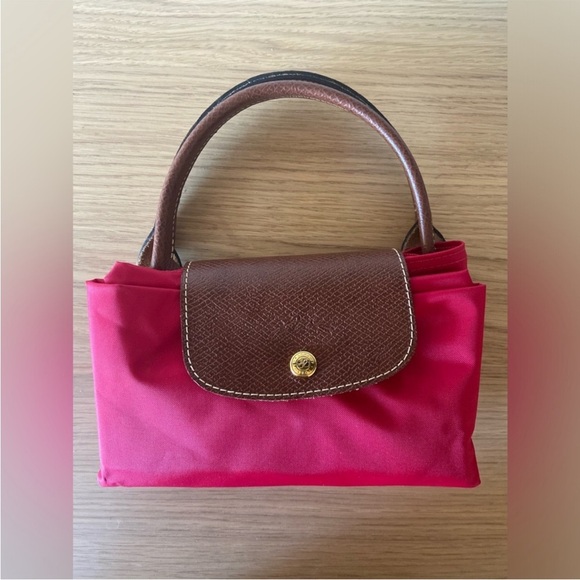 Longchamp Pink Tote with Leather Handles - Picture 8 of 10